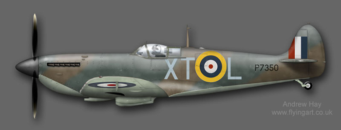 Spitfire MkIIA P7350 BBMF 
